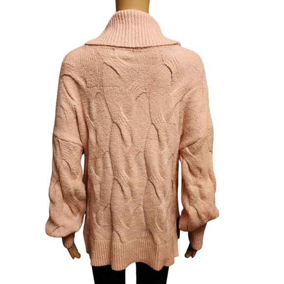 Cambridge Dry Goods Pink Turtleneck Sweater SZ L - Picture 3 of 12